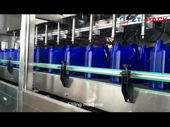 El capsular del embotellado del ANIMAL DOMÉSTICO del aceite de lubricante del aceite de motor del aceite lubricante trabaja a máquina automáticamente la línea del paquete